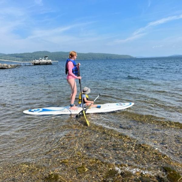 paddleboard on Lake Champlain