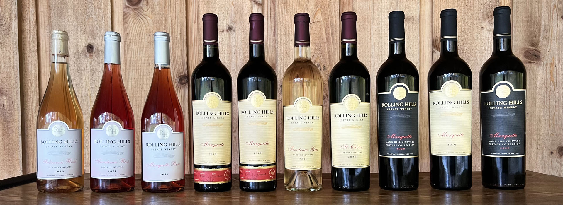 Rolling Hills Estate Vineyard wines