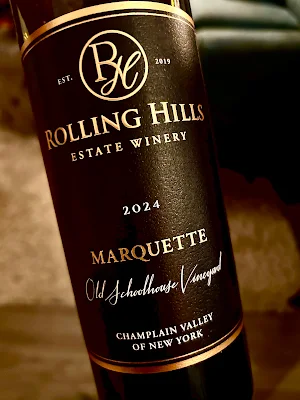 Bottle of Rolling Hills wine